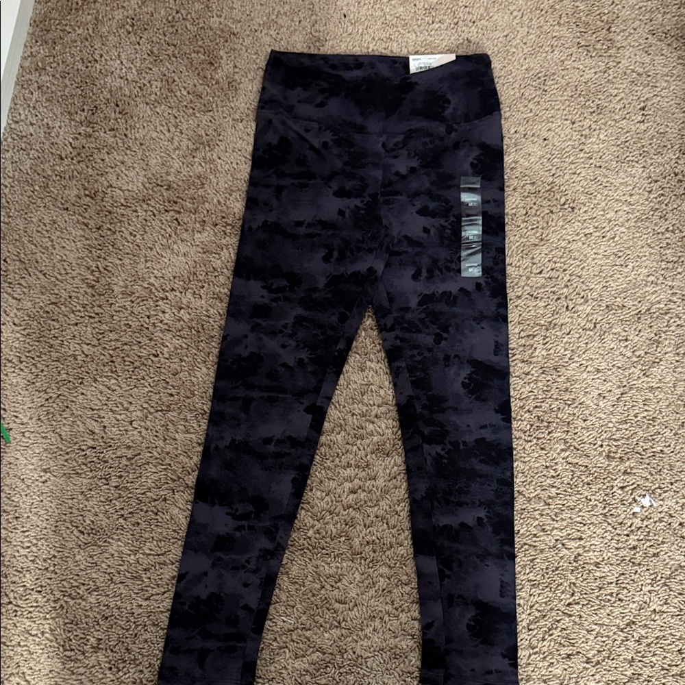 SO Black Patterned Kids Leggings